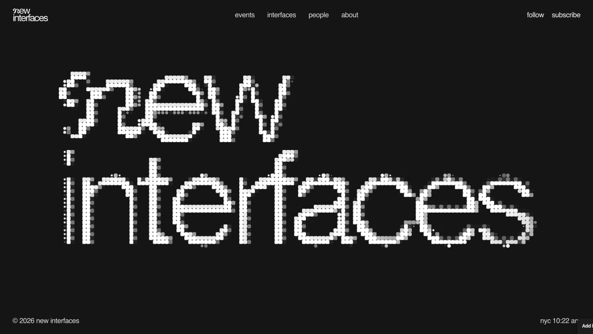 New Interfaces