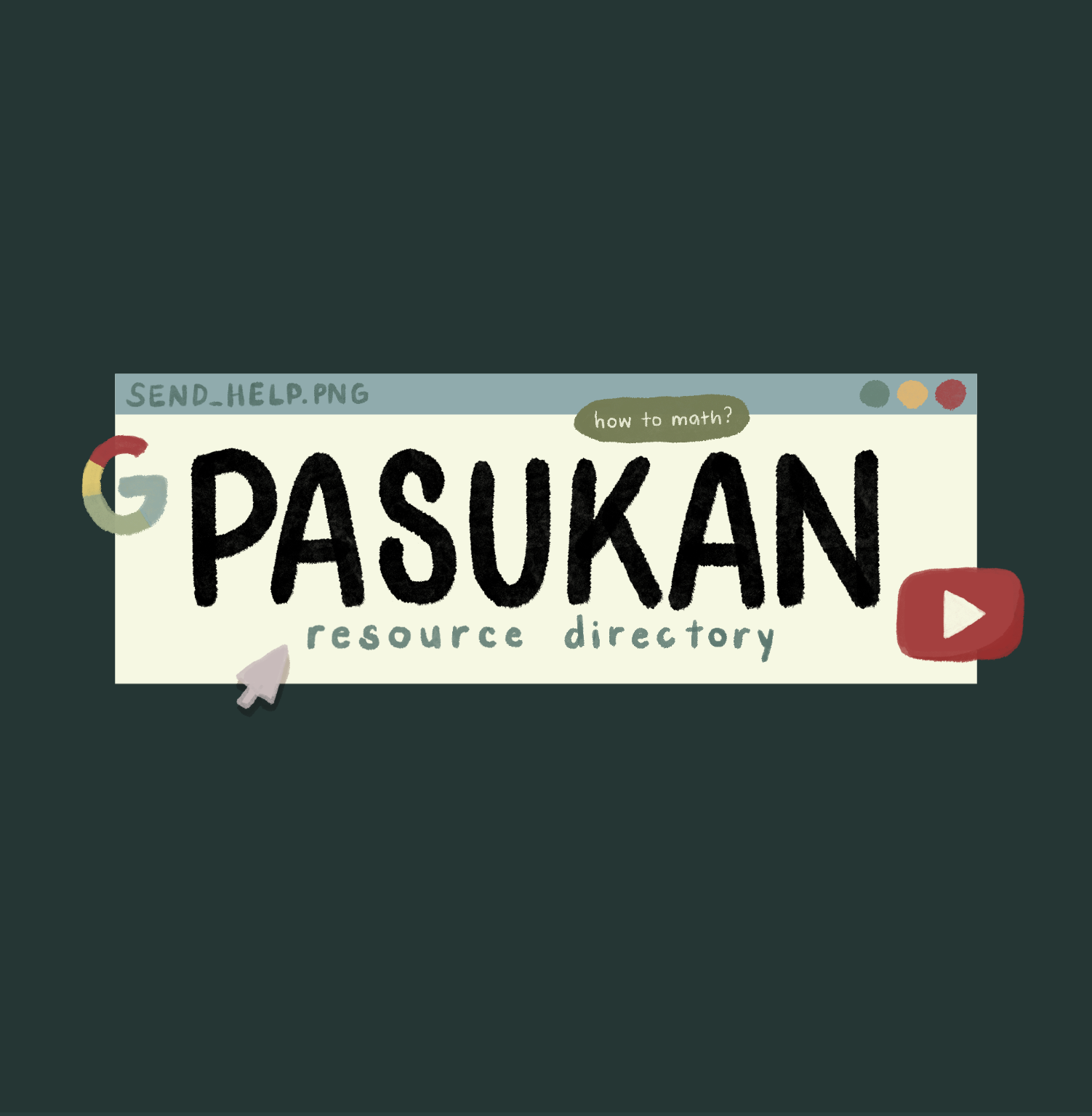 Team graphic design with illustrated elements