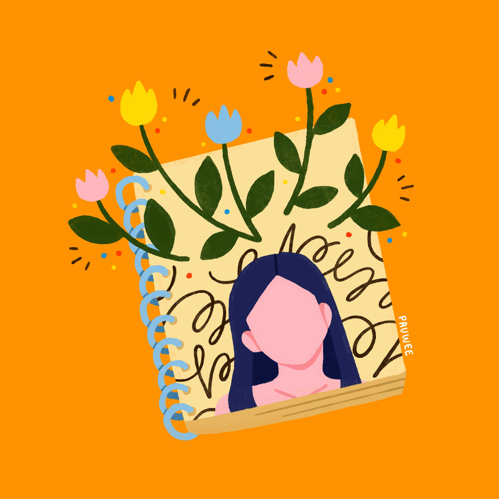 Instagram icon illustration with decorative design