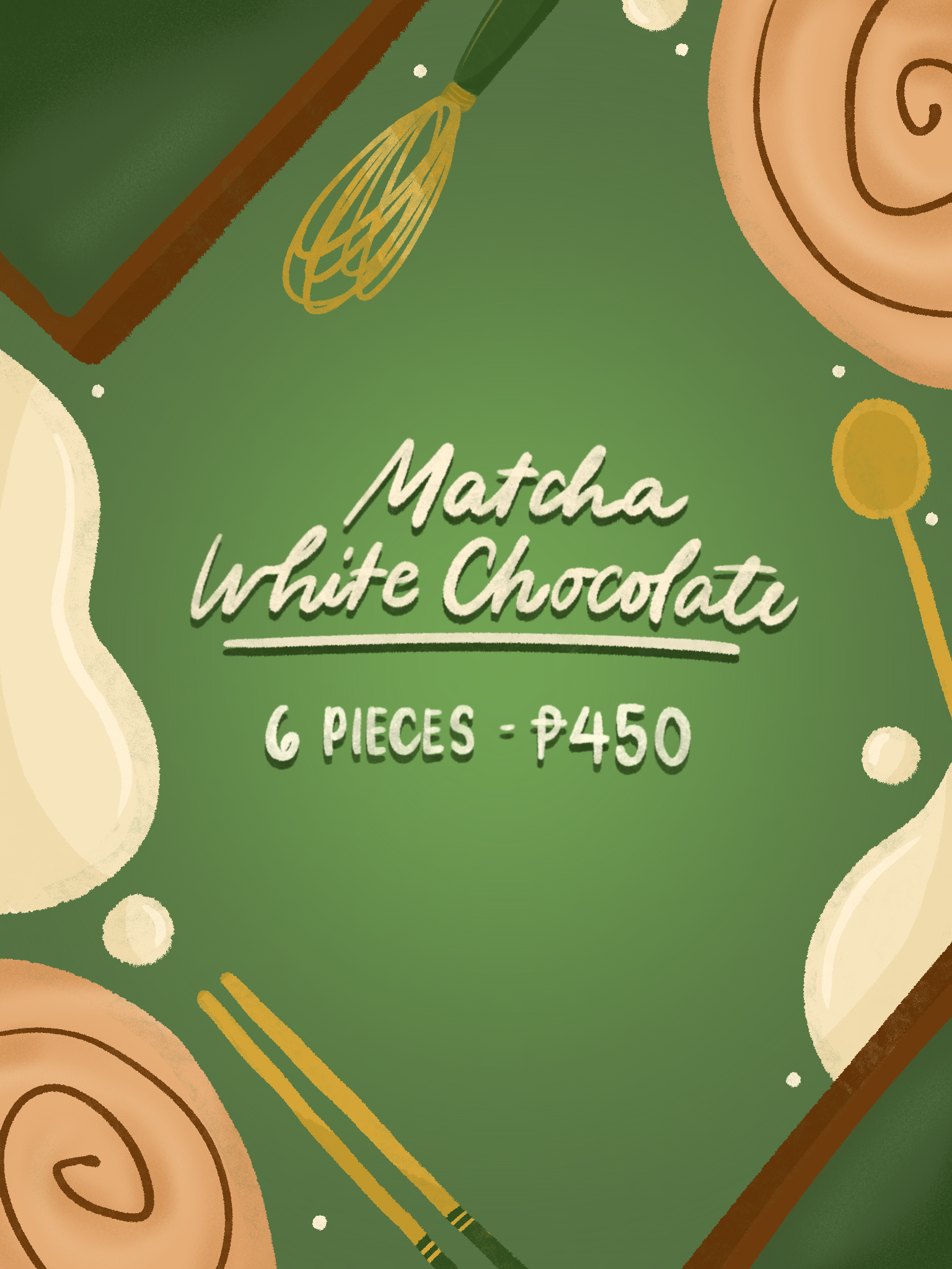 Bakery graphic illustration for The Rolls Kitchen