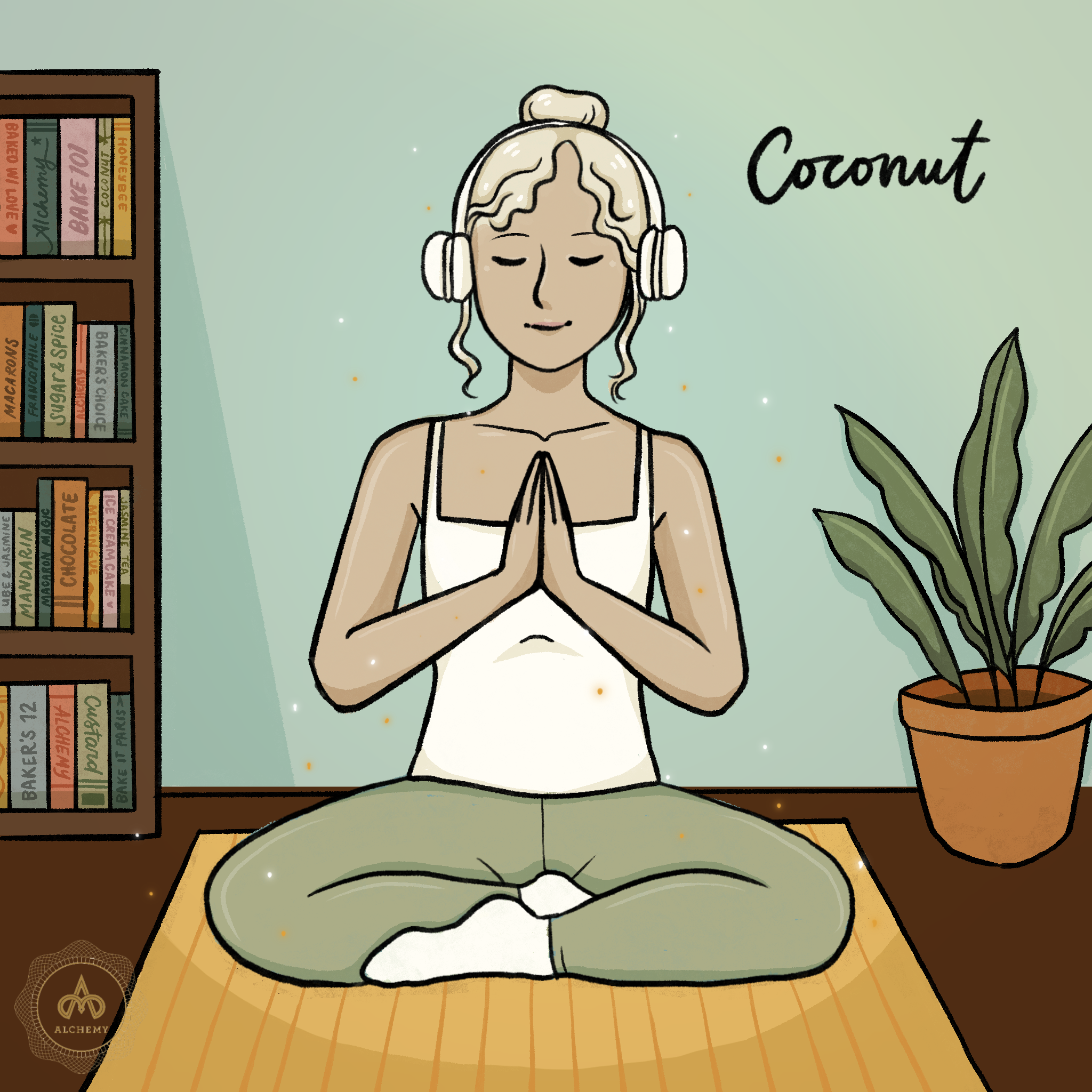 Alchemy Macarons monthly flavor illustration