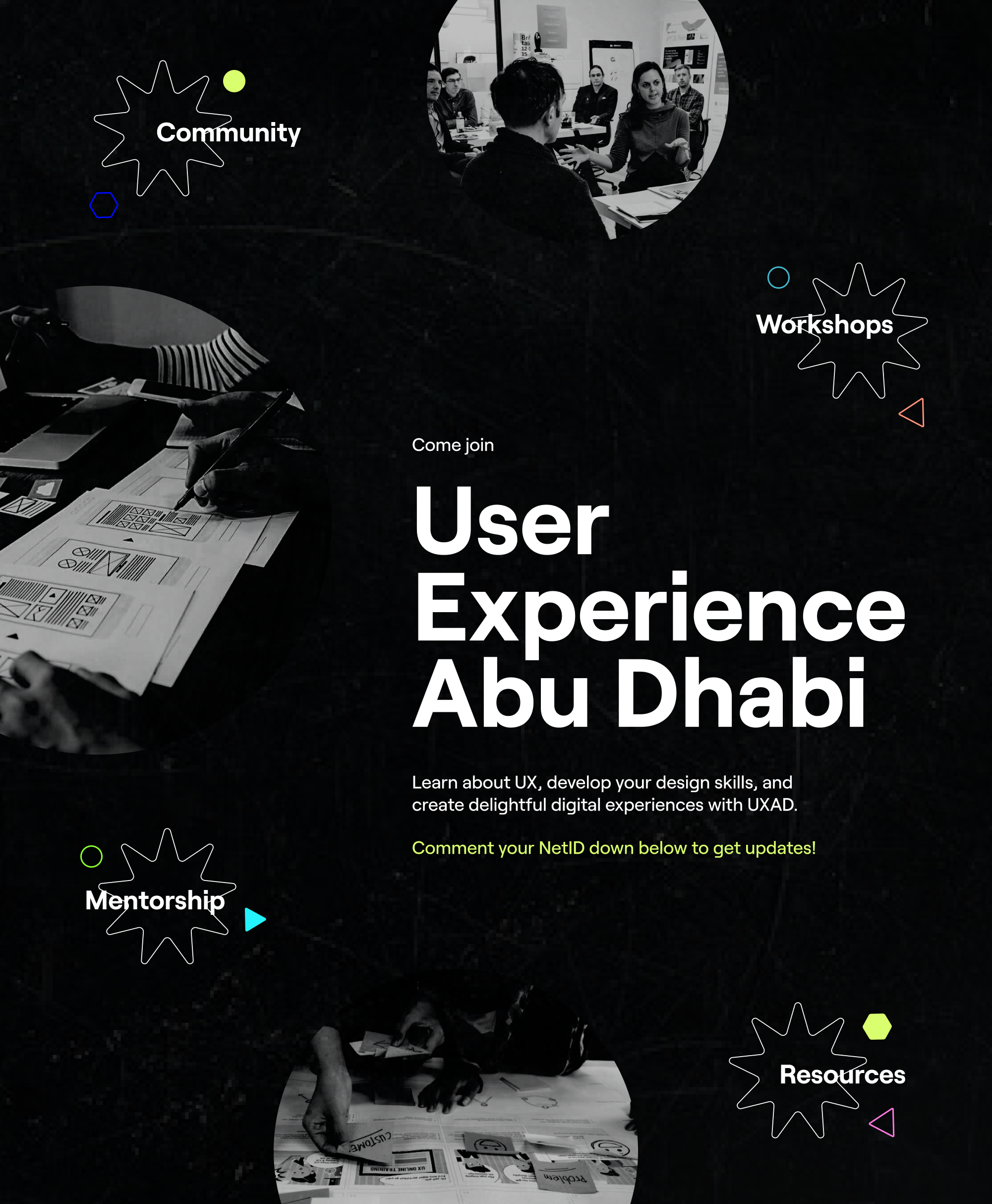 Final UXAD branding design with logo and color palette